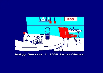 Dodgy Geezers (UK) (1986) screen shot title